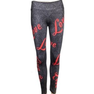 Yoganastix Eco-Friendly Love Print Leggings